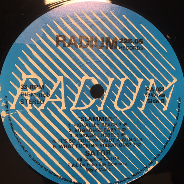 Sator ~ Slammer! (Vinyl) - Djungel & Jazz