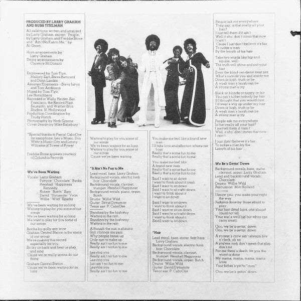 Graham Central Station ~ Graham Central Station (Vinyl) - Djungel & Jazz