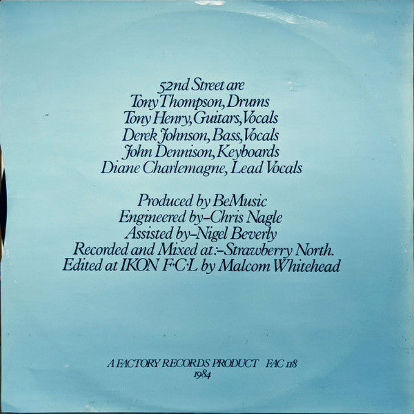 52nd Street ~ Can't Afford (Vinyl) - Djungel & Jazz