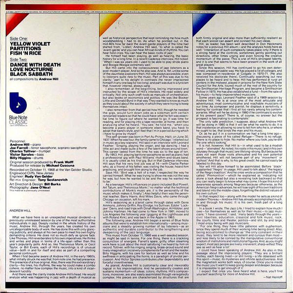 Andrew Hill ~ Dance With Death (Vinyl) - Djungel & Jazz