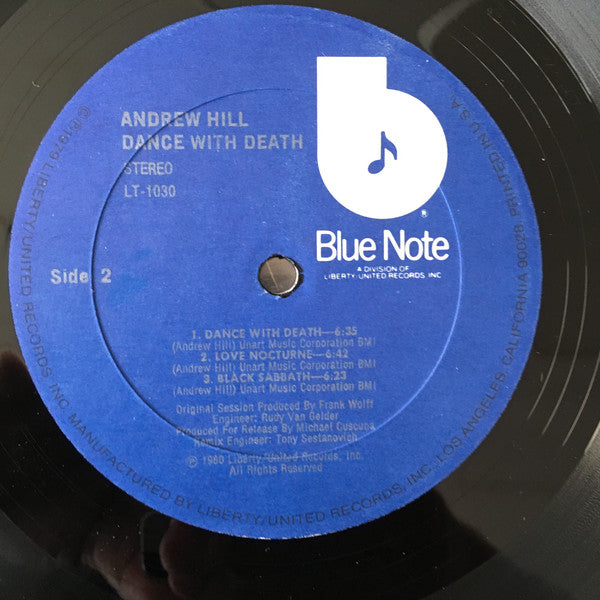 Andrew Hill ~ Dance With Death (Vinyl) - Djungel & Jazz