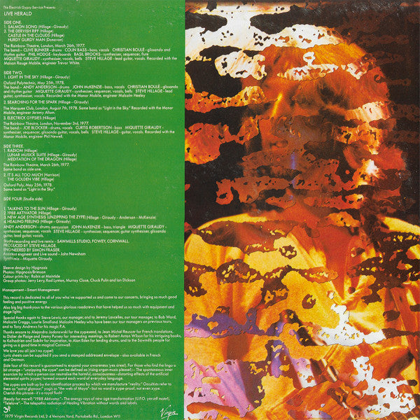 Steve Hillage ~ Live Herald (Vinyl) - Djungel & Jazz