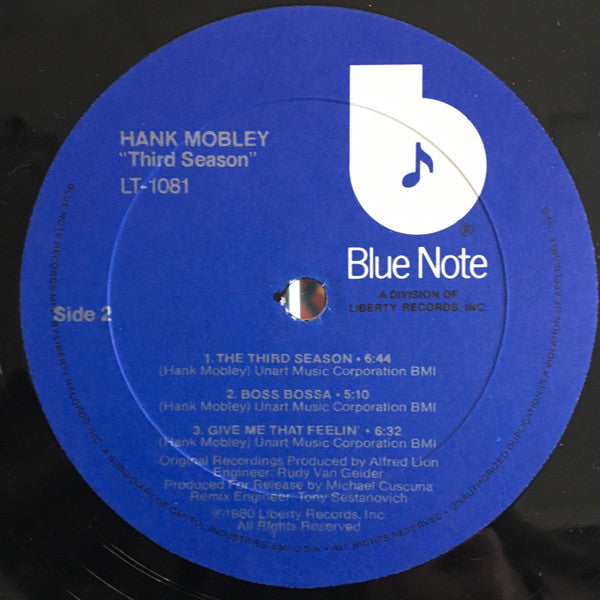 Hank Mobley ~ Third Season (Vinyl) - Djungel & Jazz