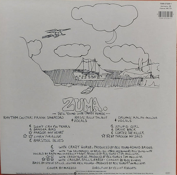Neil Young With Crazy Horse ~ Zuma (Vinyl) - Djungel & Jazz