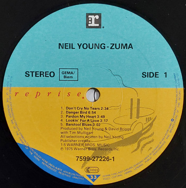 Neil Young With Crazy Horse ~ Zuma (Vinyl) - Djungel & Jazz