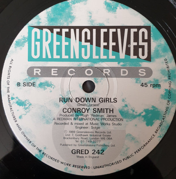 Flourgon / Conroy Smith : Yard Man Tune / Run Down Girls (12")