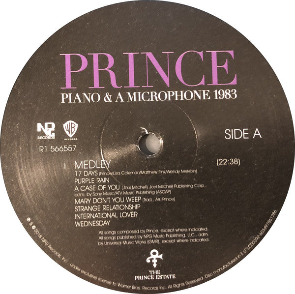 Prince ~ Piano & A Microphone 1983 (Vinyl) - Djungel & Jazz