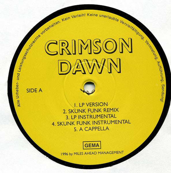 Cheeba Demonz ~ Crimson Dawn (Vinyl) - Djungel & Jazz