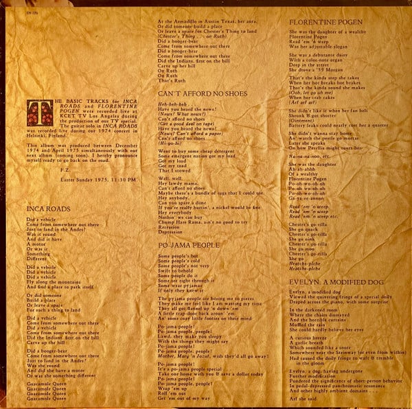 Frank Zappa And The Mothers ~ One Size Fits All (Vinyl) - Djungel & Jazz