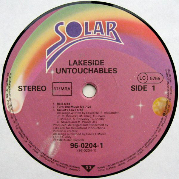 Lakeside ~ Untouchables (Vinyl) - Djungel & Jazz