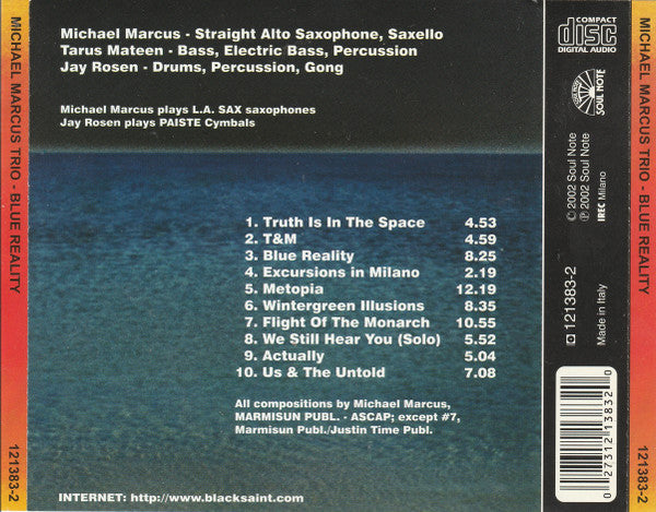 Michael Marcus Trio ~ Blue Reality (Vinyl) - Djungel & Jazz