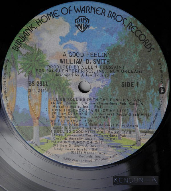 William D. Smith ~ A Good Feelin' (Vinyl) - Djungel & Jazz