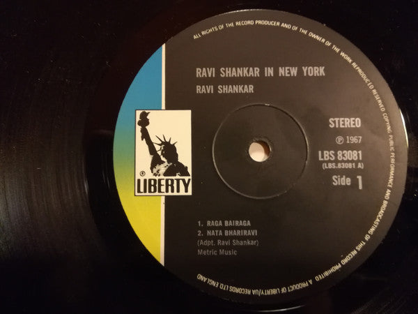 Ravi Shankar ~ Ravi Shankar In New York (Vinyl) - Djungel & Jazz