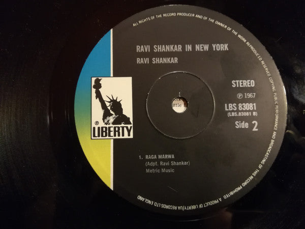 Ravi Shankar ~ Ravi Shankar In New York (Vinyl) - Djungel & Jazz
