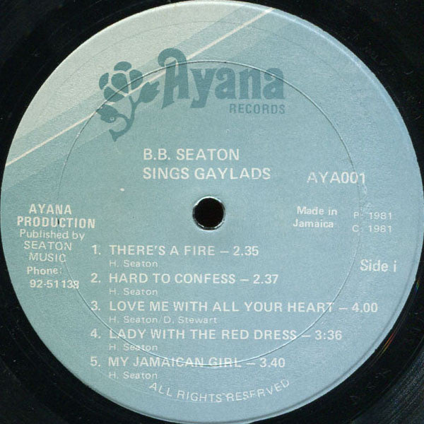 B.B. Seaton ~ Sings The Golden Hits Of The Gaylads (Vinyl) - Djungel & Jazz