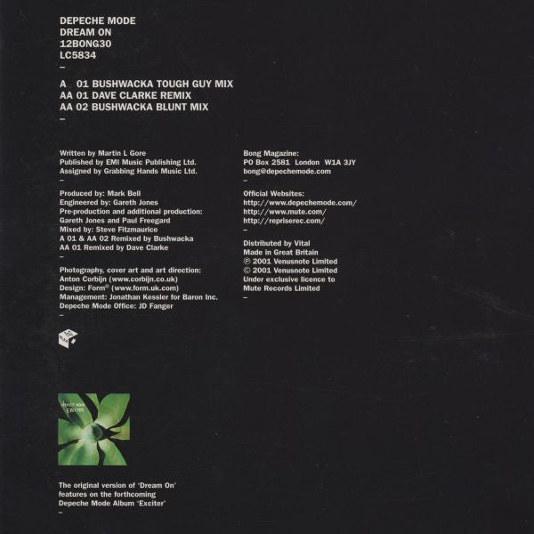 Depeche Mode ~ Dream On (Vinyl) - Djungel & Jazz