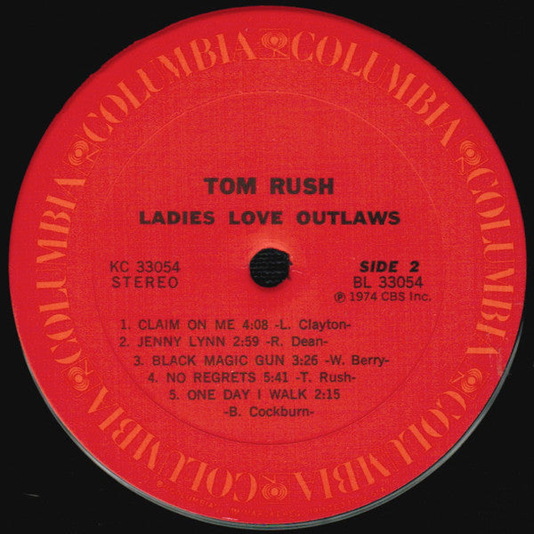 Tom Rush ~ Ladies Love Outlaws (Vinyl) - Djungel & Jazz