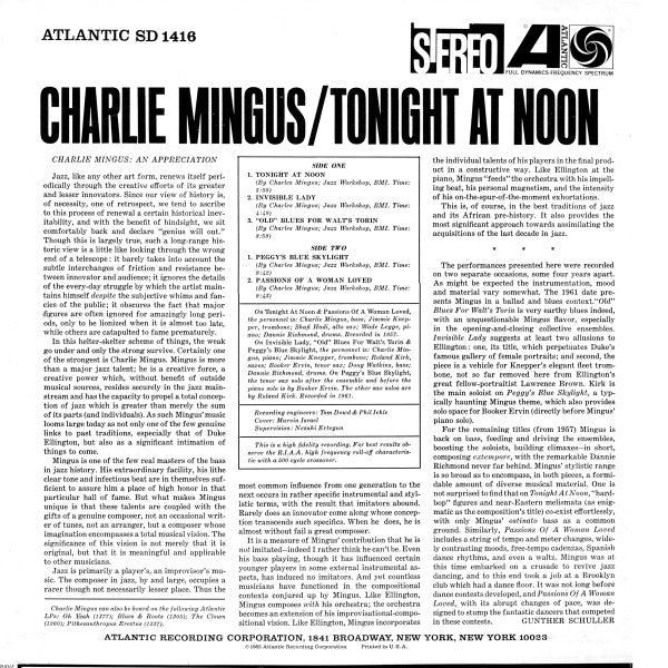 Charles Mingus ~ Tonight At Noon (Vinyl) - Djungel & Jazz