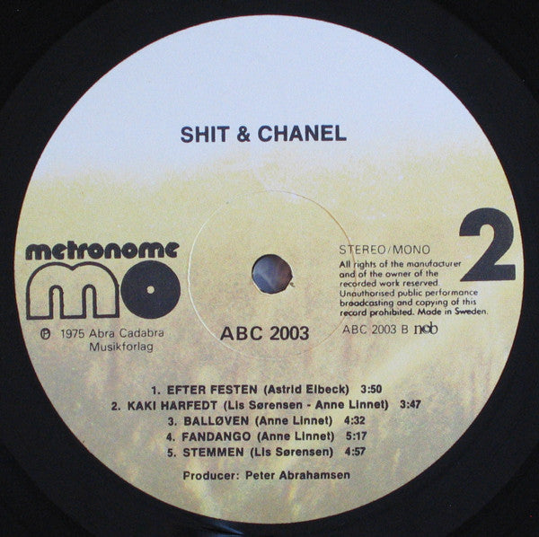 Shit & Chanel ~ Shit & Chanel (Vinyl) - Djungel & Jazz