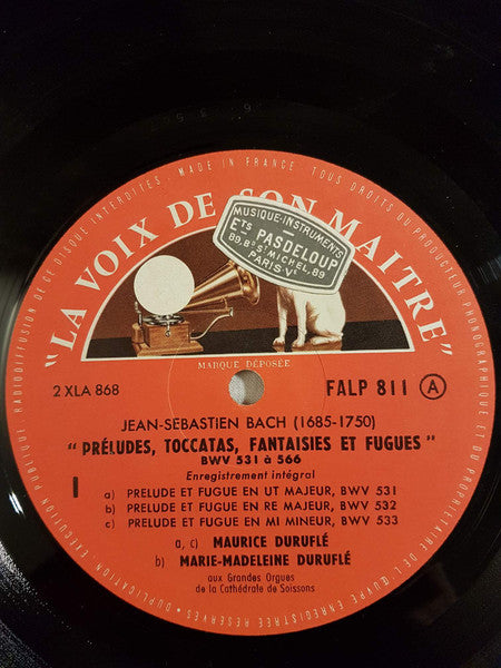 Johann Sebastian Bach, Maurice Duruflé, Marie-Madeleine Duruflé-Chevalier ~ Bach - Préludes, Toccatas, Fantaisies Et Fugues 1 (Vinyl) - Djungel & Jazz