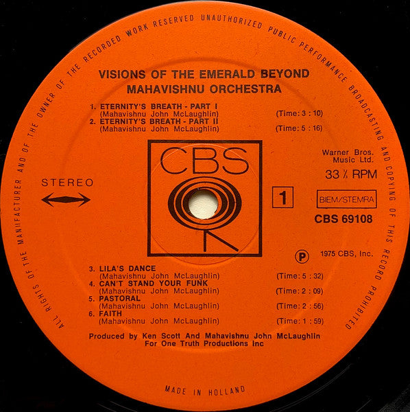 Mahavishnu Orchestra ~ Visions Of The Emerald Beyond (Vinyl) - Djungel & Jazz