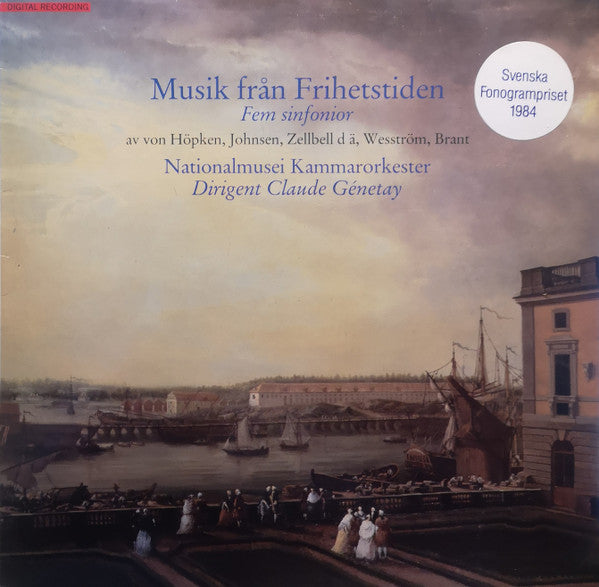 Nationalmusei Kammarorkester, Claude Genetay ~ Musik Från Frihetstiden (Fem Sinfonior) (Vinyl) - Djungel & Jazz