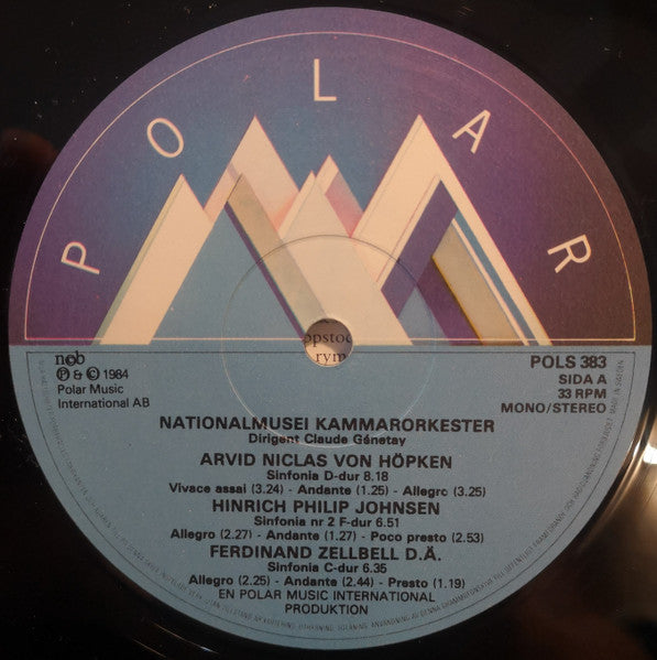Nationalmusei Kammarorkester, Claude Genetay ~ Musik Från Frihetstiden (Fem Sinfonior) (Vinyl) - Djungel & Jazz