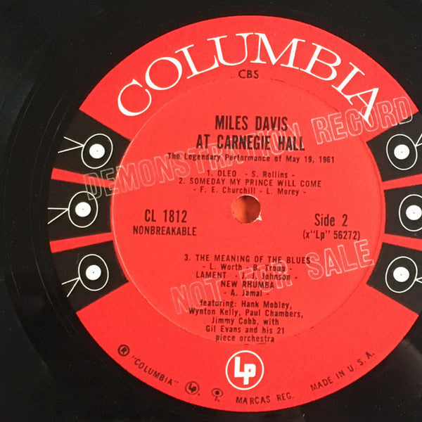 Miles Davis ~ Miles Davis At Carnegie Hall (Vinyl) - Djungel & Jazz