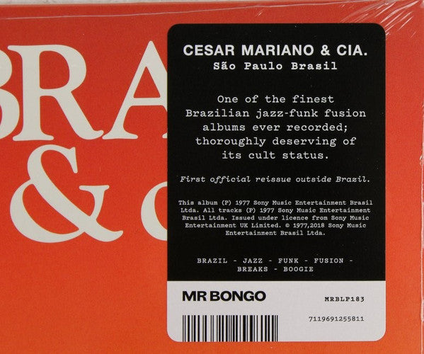Cesar Mariano & Cia. ~ São Paulo • Brasil (Vinyl) - Djungel & Jazz