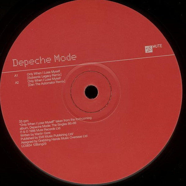 Depeche Mode ~ Only When I Lose Myself (Vinyl) - Djungel & Jazz