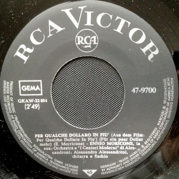 Ennio Morricone Und Sein Orchester ~ La Resa Dei Conti / Per Qualche Dollaro In Più (Vinyl) - Djungel & Jazz