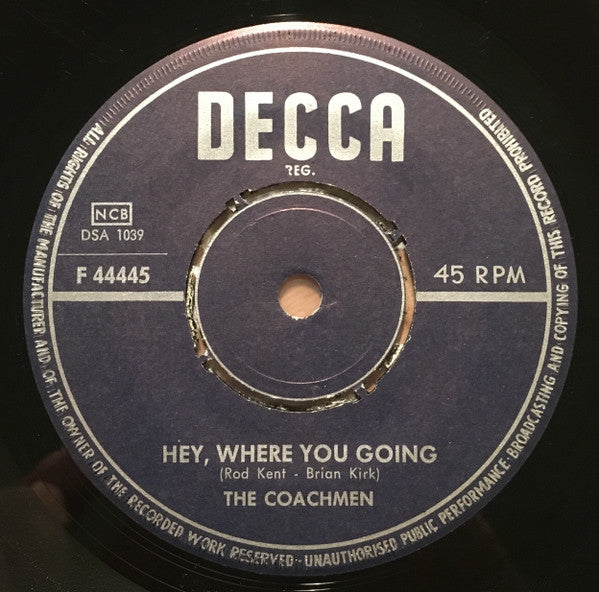 The Coachmen ~ Hey, Where You Going / Freight Train (Vinyl) - Djungel & Jazz