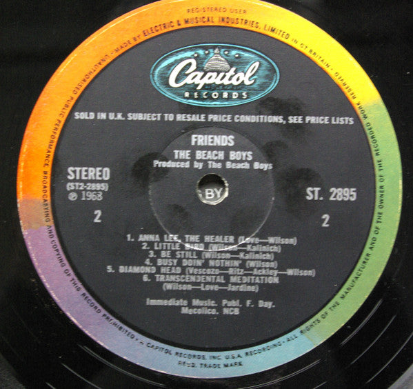 The Beach Boys : Friends (LP, Album, KT)