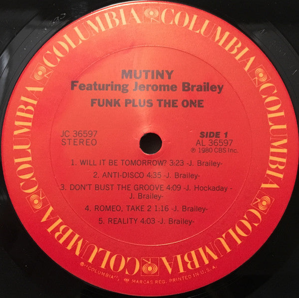 Mutiny Featuring Jerome Brailey ~ Funk Plus The One (Vinyl) - Djungel & Jazz