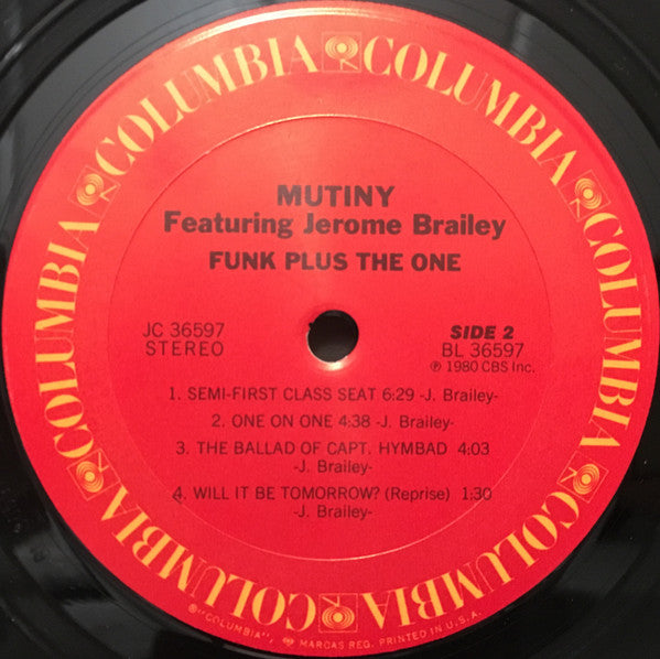 Mutiny Featuring Jerome Brailey ~ Funk Plus The One (Vinyl) - Djungel & Jazz