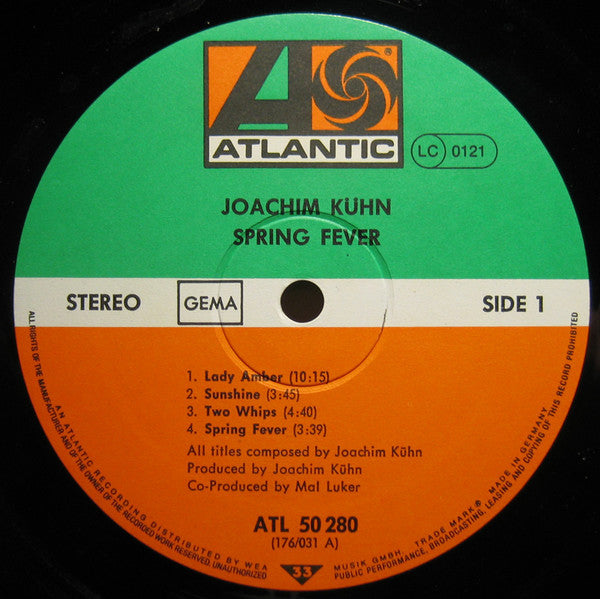 Joachim Kühn : Springfever (LP, Album)