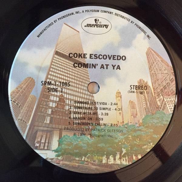 Coke Escovedo : Comin' At Ya! (LP, Album, Pit)