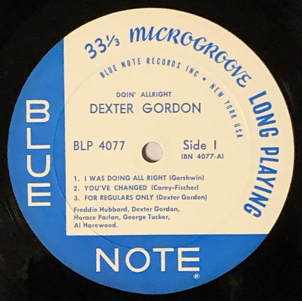 Dexter Gordon ~ Doin' Allright (Vinyl) - Djungel & Jazz