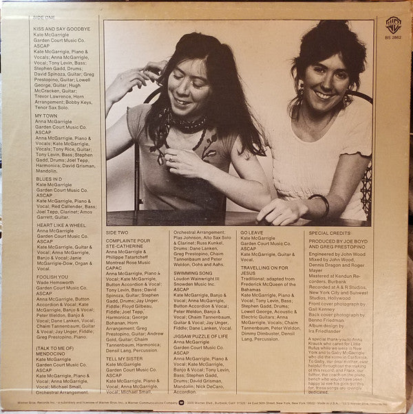 Kate & Anna McGarrigle ~ Kate & Anna McGarrigle (Vinyl) - Djungel & Jazz
