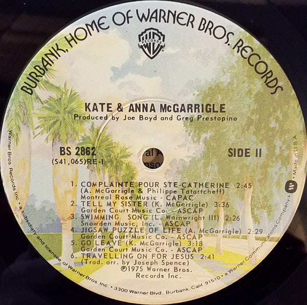 Kate & Anna McGarrigle ~ Kate & Anna McGarrigle (Vinyl) - Djungel & Jazz