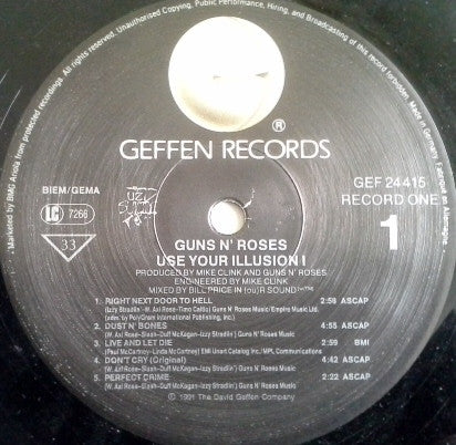 Guns N' Roses : Use Your Illusion I (2xLP, Album)