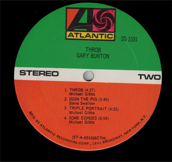 Gary Burton ~ Throb (Vinyl) - Djungel & Jazz