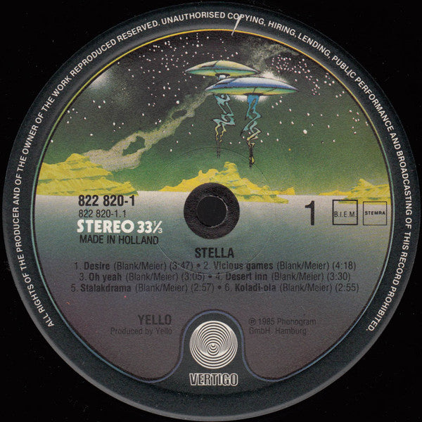 Yello ~ Stella (Vinyl) - Djungel & Jazz