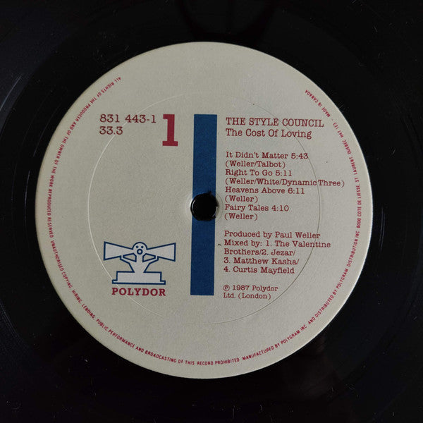 The Style Council ~ The Cost Of Loving (Vinyl) - Djungel & Jazz