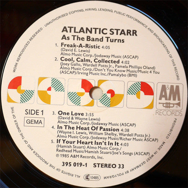 Atlantic Starr ~ As The Band Turns (Vinyl) - Djungel & Jazz