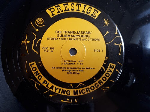 Idrees Sulieman, Webster Young, John Coltrane, Bobby Jaspar With Mal Waldron, Kenny Burrell, Paul Chambers , Art Taylor ~ Interplay For 2 Trumpets And 2 Tenors (Vinyl) - Djungel & Jazz