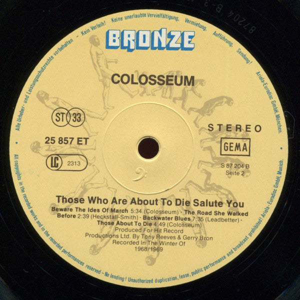 Colosseum ~ Those Who Are About To Die Salute You (Vinyl) - Djungel & Jazz