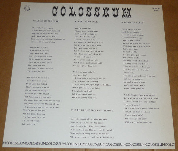 Colosseum ~ Those Who Are About To Die Salute You (Vinyl) - Djungel & Jazz