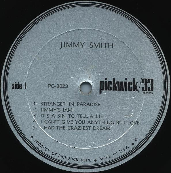 Jimmy Smith ~ Swings Along With Stranger In Paradise (Vinyl) - Djungel & Jazz
