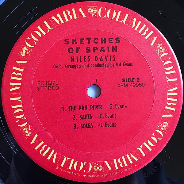 Miles Davis : Sketches Of Spain (LP, Album, RE, Pit)